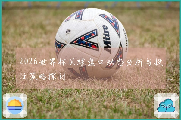 2026世界杯买球盘口动态分析与投注策略探讨